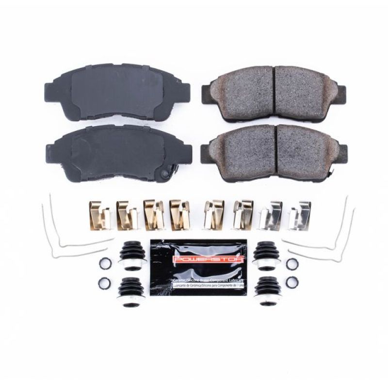 Power Stop 93-97 Geo Prizm Front Z23 Evolution Sport Brake Pads w/Hardware-Brake Pads - Performance-Grocery Getter Performance