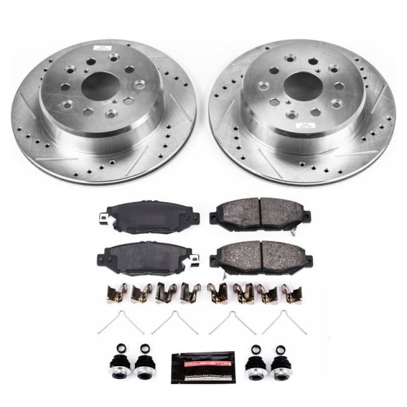 Power Stop 93-97 Lexus GS300 Rear Z23 Evolution Sport Brake Kit-Brake Kits - Performance D&S-Grocery Getter Performance