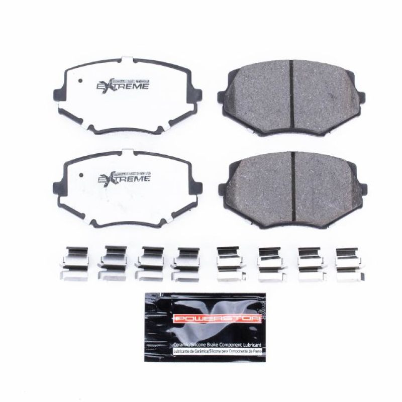 Power Stop 94-97 Mazda Miata Front Z26 Extreme Street Brake Pads w/Hardware-Brake Pads - Performance-Grocery Getter Performance