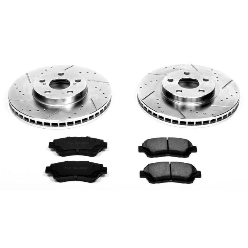 Power Stop 94-99 Toyota Celica Front Z23 Evolution Sport Brake Kit-Brake Kits - Performance D&S-Grocery Getter Performance