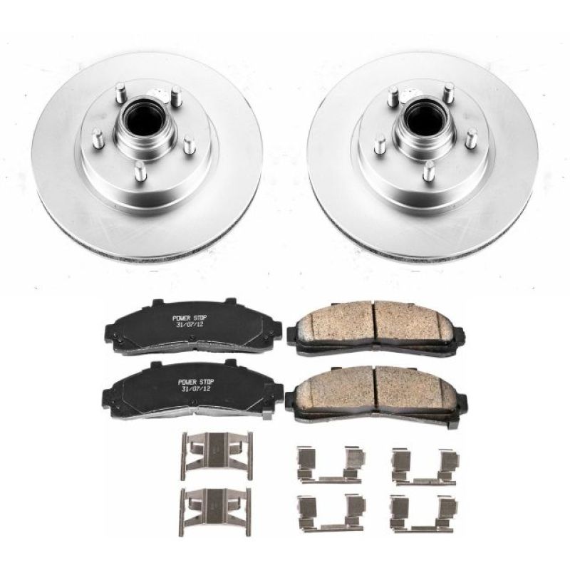 Power Stop 95-01 Ford Explorer Front Z17 Evolution Geomet Coated Brake Kit-Brake Kits - Performance Blank-Grocery Getter Performance