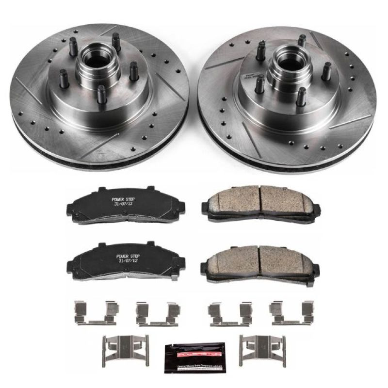 Power Stop 95-01 Ford Explorer Front Z23 Evolution Sport Brake Kit-Brake Kits - Performance D&S-Grocery Getter Performance