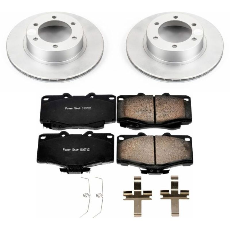 Power Stop 95-02 Toyota 4Runner Front Z17 Evolution Geomet Coated Brake Kit-Brake Kits - Performance Blank-Grocery Getter Performance