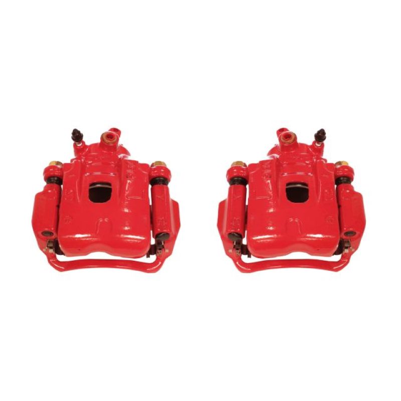 Power Stop 95-04 Toyota Tacoma Front Red Calipers w/Brackets - Pair-Brake Calipers - Perf-Grocery Getter Performance