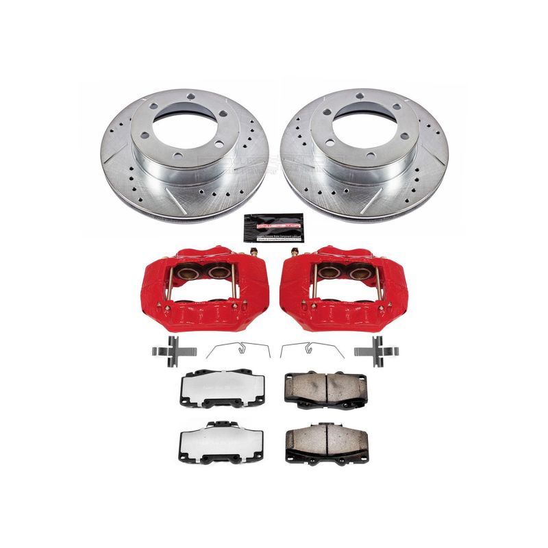 Power Stop 95-04 Toyota Tacoma Front Z36 Truck & Tow Brake Kit w/Calipers-Brake Kits - Performance D&S-Grocery Getter Performance