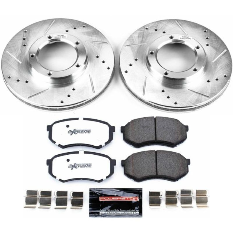 Power Stop 95-04 Toyota Tacoma Front Z36 Truck & Tow Brake Kit-Brake Kits - Performance D&S-Grocery Getter Performance