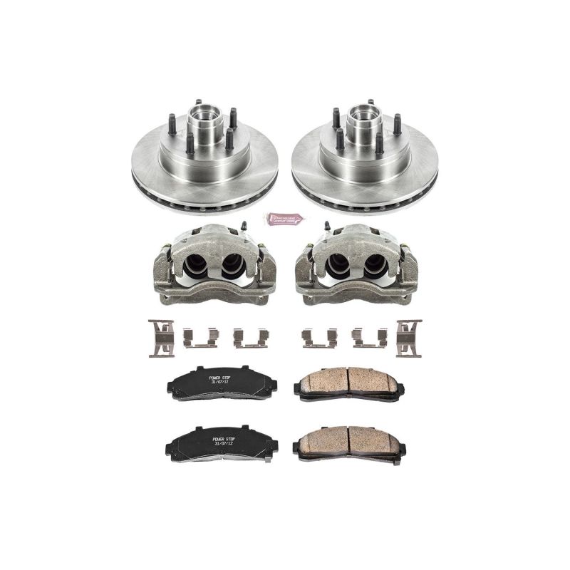 Power Stop 95-97 Ford Ranger Front Autospecialty Brake Kit w/Calipers-Brake Kits - OE-Grocery Getter Performance