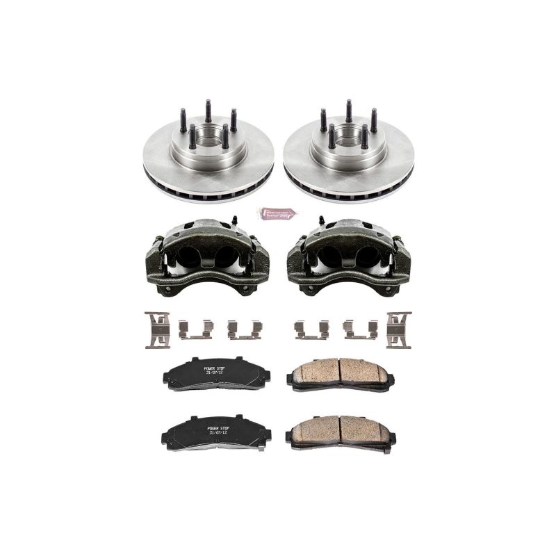 Power Stop 95-97 Ford Ranger Front Autospecialty Brake Kit w/Calipers-Brake Kits - OE-Grocery Getter Performance