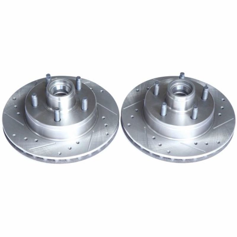 Power Stop 95-97 Ford Ranger Front Evolution Drilled & Slotted Rotors - Pair - Grocery Getter Performance