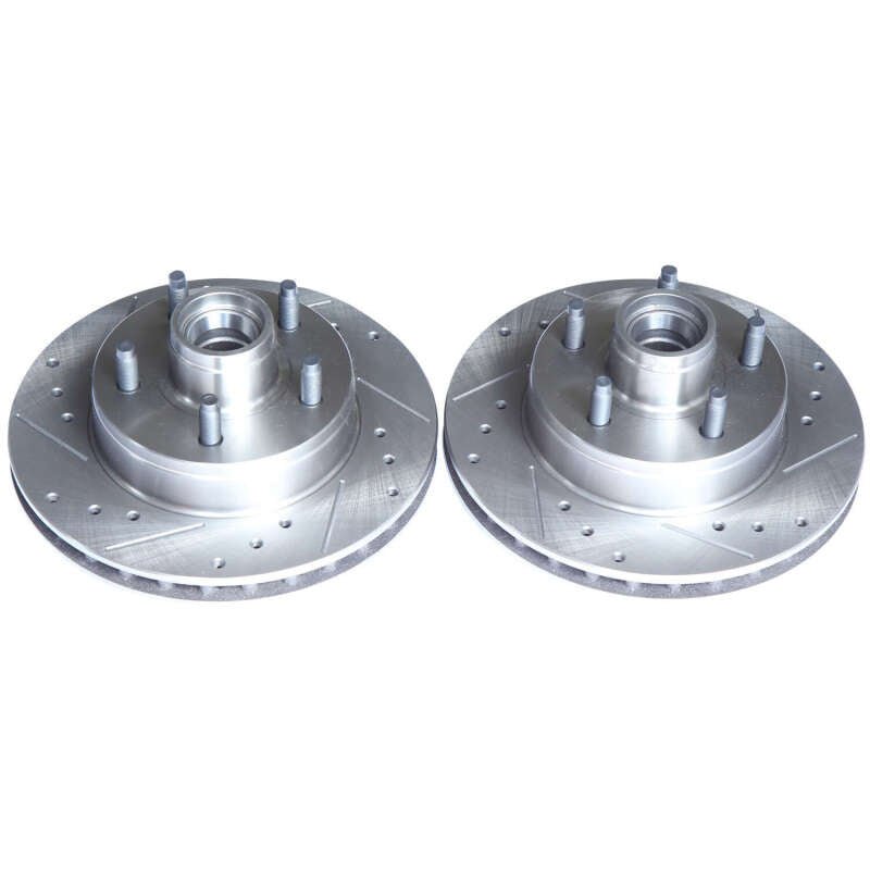 Power Stop 95-97 Ford Ranger Front Evolution Drilled & Slotted Rotors - Pair - Grocery Getter Performance