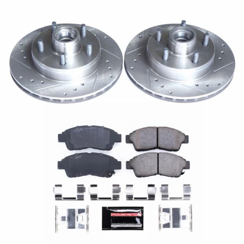 Power Stop 95-97 Ford Ranger Front Z23 Evolution Sport Brake Kit-Brake Kits - Performance D&S-Grocery Getter Performance