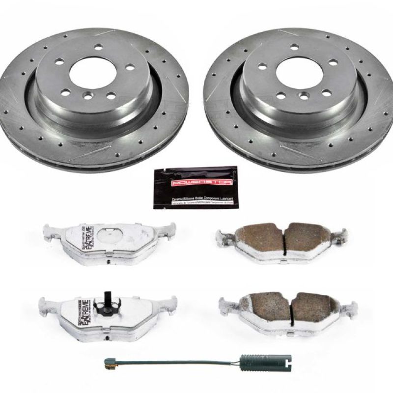 Power Stop 95-99 BMW M3 Rear Z26 Street Warrior Brake Kit-Brake Kits - Performance D&S-Grocery Getter Performance