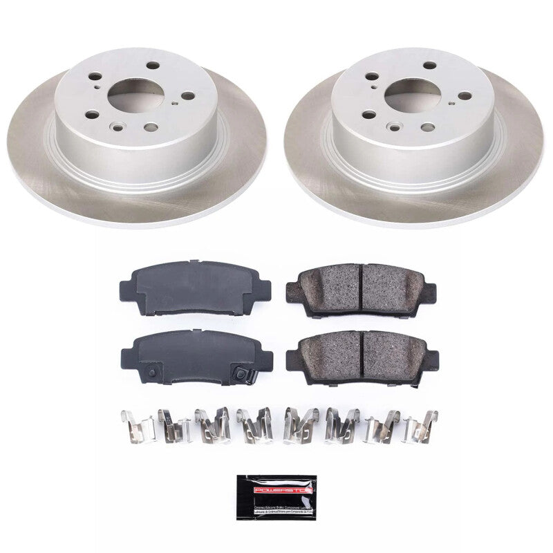 Power Stop 95-99 Toyota Avalon Rear Semi-Coated Rotor Kit-Brake Kits - Performance Blank-Grocery Getter Performance