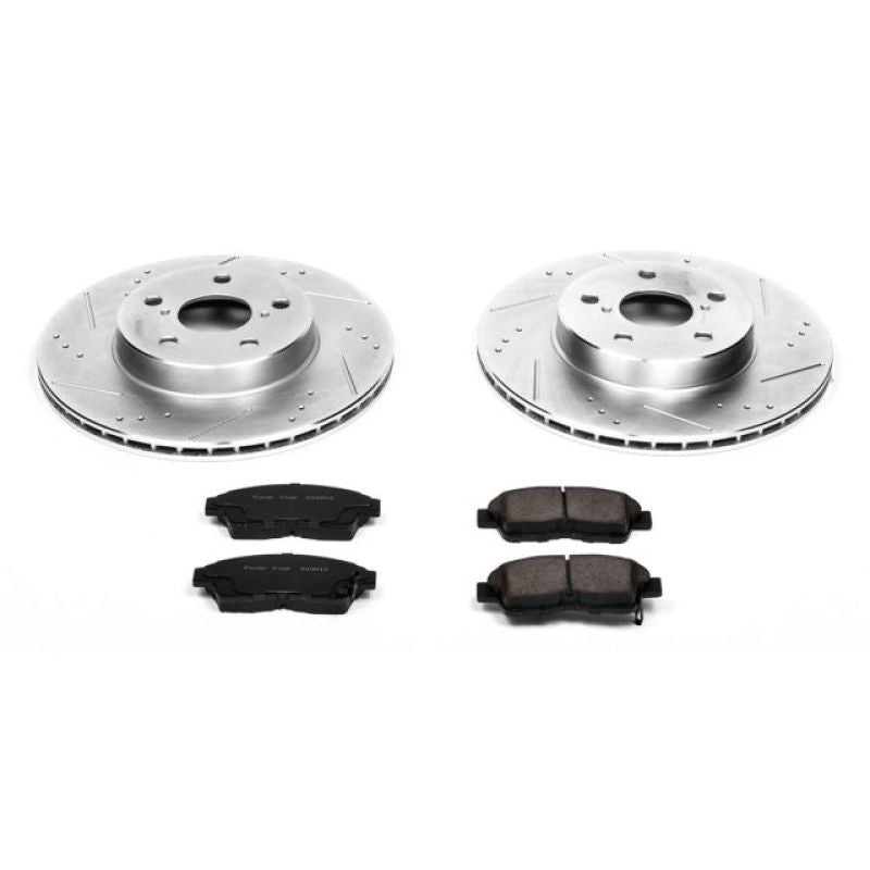Power Stop 96-00 Toyota RAV4 Front Z23 Evolution Sport Brake Kit-Brake Kits - Performance D&S-Grocery Getter Performance