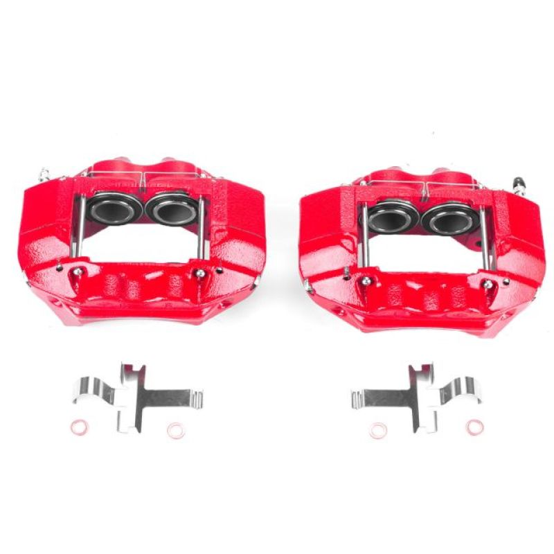 Power Stop 96-02 Toyota 4Runner Front Red Calipers w/o Brackets - Pair-Brake Calipers - Perf-Grocery Getter Performance