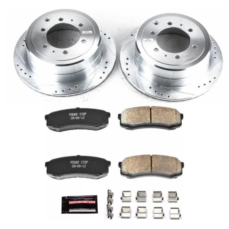 Power Stop 96-97 Lexus LX450 Rear Z23 Evolution Sport Brake Kit-Brake Kits - Performance D&S-Grocery Getter Performance
