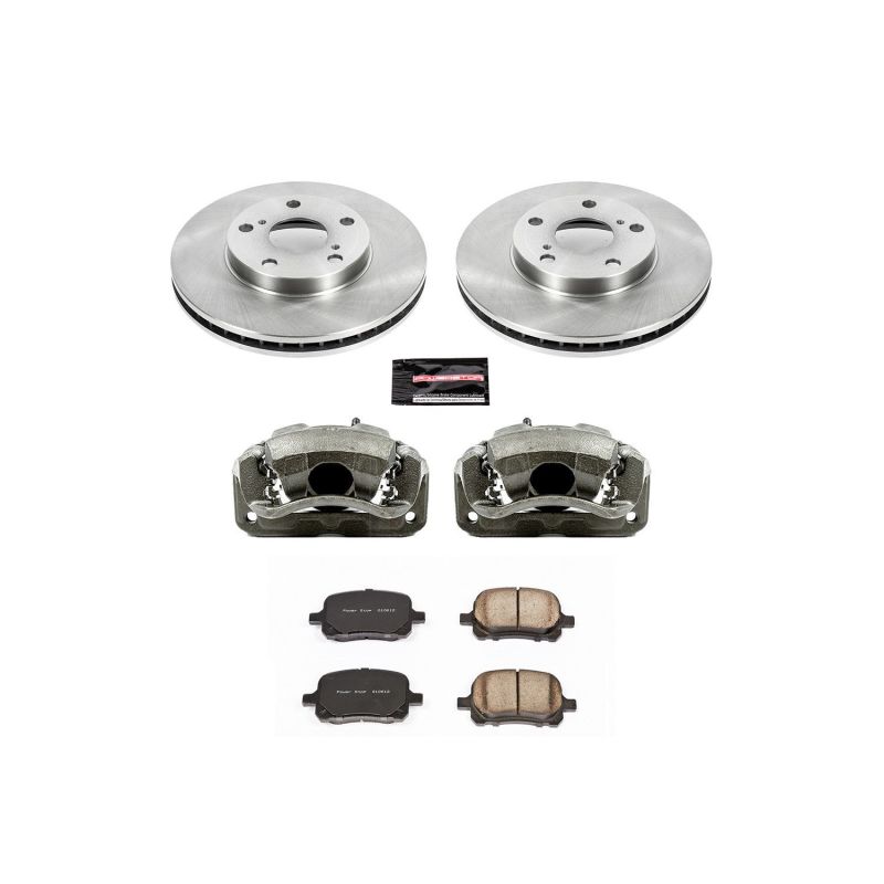 Power Stop 97-01 Lexus ES300 Front Autospecialty Brake Kit w/Calipers-Brake Kits - OE-Grocery Getter Performance