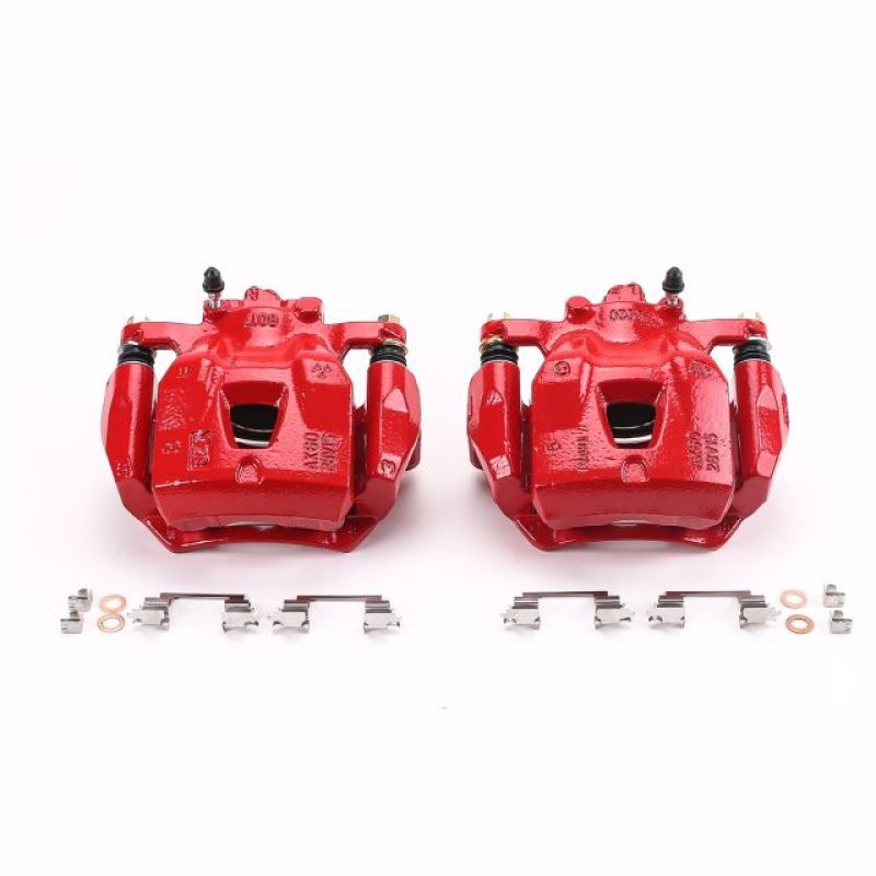 Power Stop 97-01 Lexus ES300 Front Red Calipers w/Brackets - Pair-Brake Calipers - Perf-Grocery Getter Performance