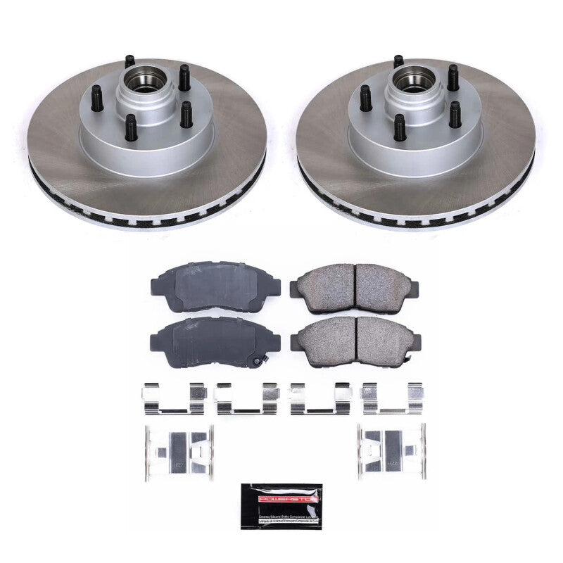 Power Stop 97-01 Mercury Mountaineer Front Semi-Coated Rotor Kit-Brake Kits - Performance Blank-Grocery Getter Performance