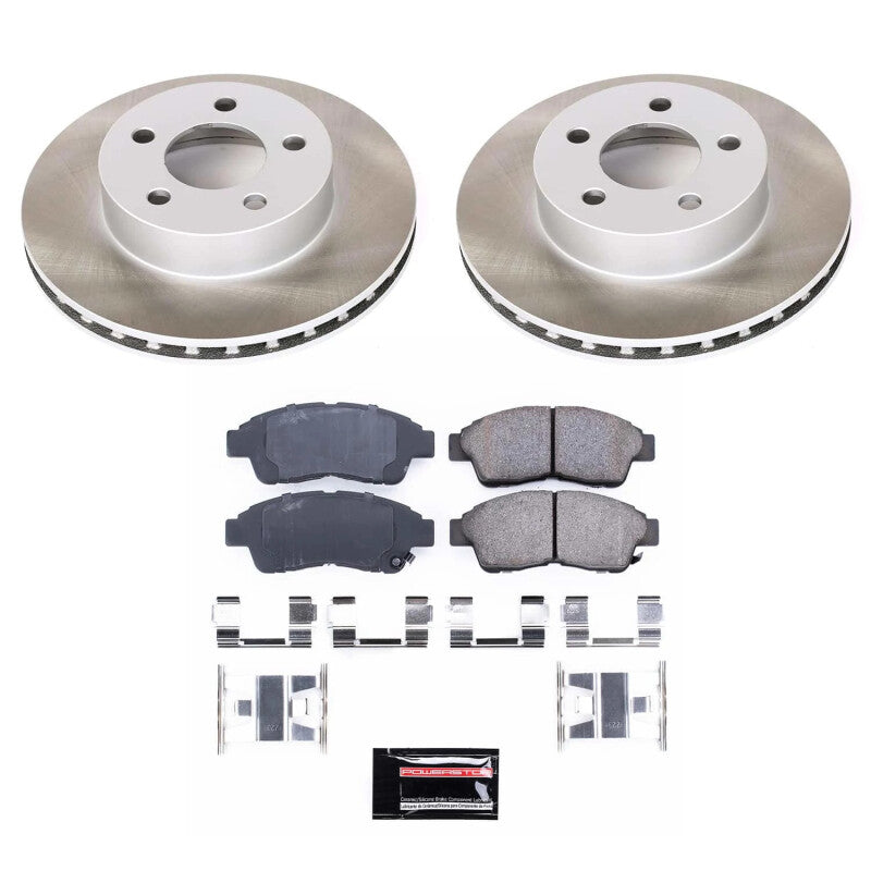 Power Stop 97-01 Mercury Mountaineer Front Semi-Coated Rotor Kit-Brake Kits - Performance Blank-Grocery Getter Performance