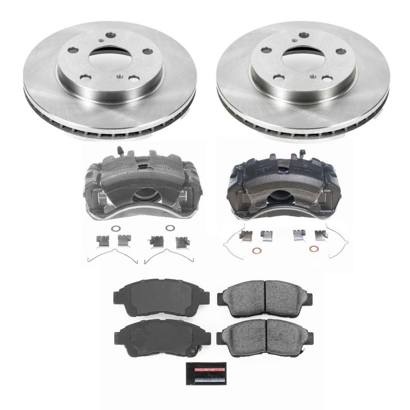 Power Stop 97-01 Toyota Camry Front Autospecialty Brake Kit w/Calipers-Brake Kits - OE-Grocery Getter Performance