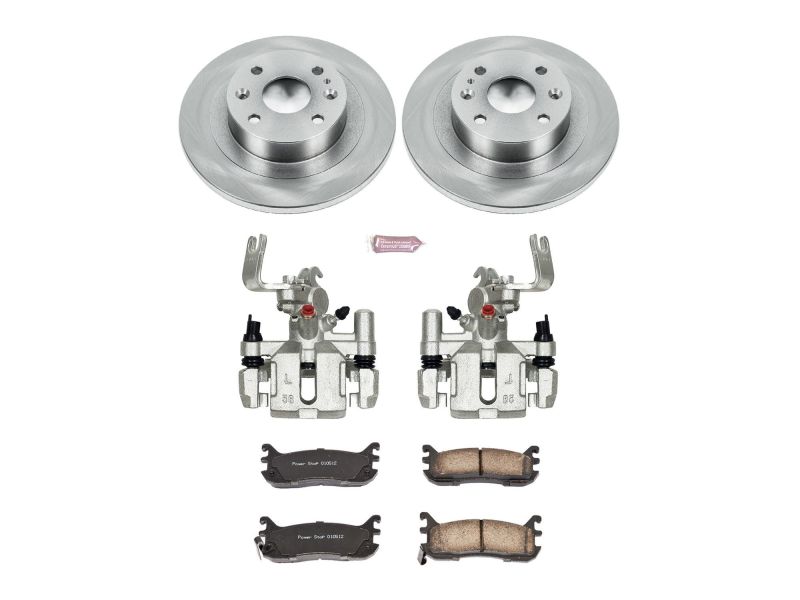Power Stop 97-03 Ford Escort Rear Autospecialty Brake Kit w/Calipers-Brake Kits - OE-Grocery Getter Performance