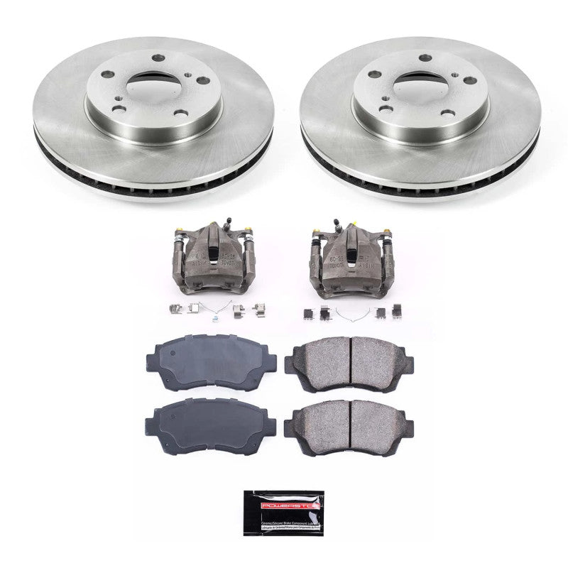 Power Stop 98-00 Toyota Sienna Front Autospecialty Kit w/Calipers-Brake Kits - OE-Grocery Getter Performance