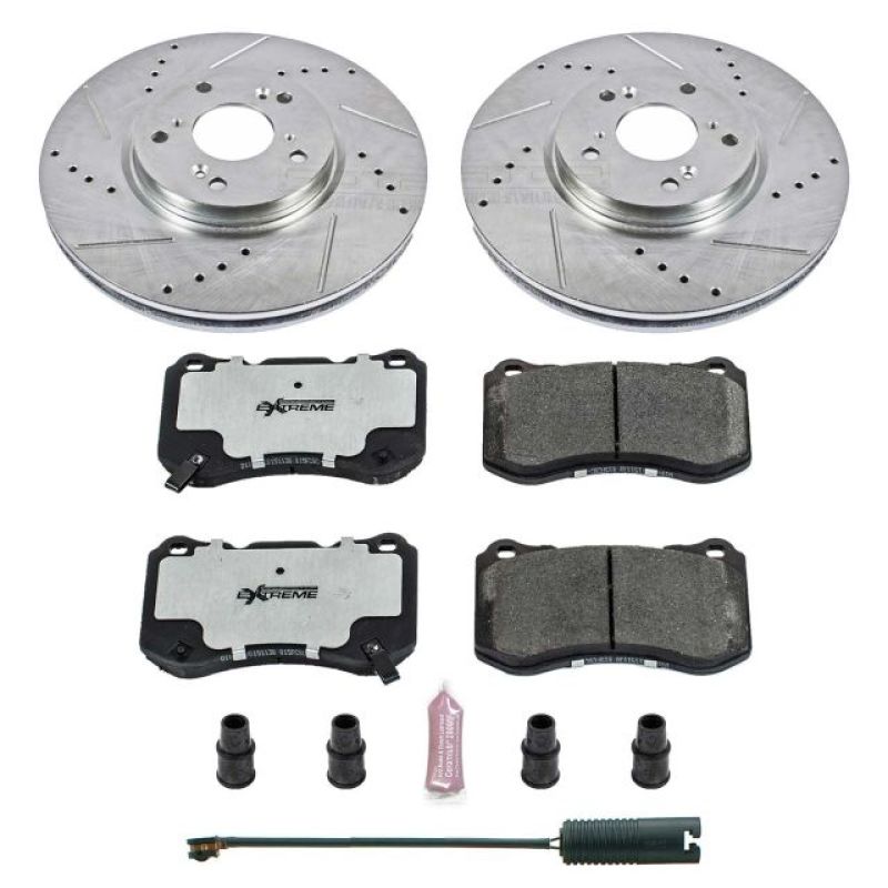 Power Stop 98-02 BMW Z3 Rear Z26 Street Warrior Brake Kit-Brake Kits - Performance D&S-Grocery Getter Performance