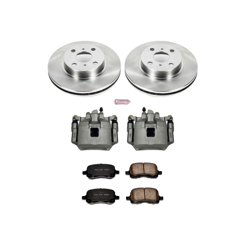 Power Stop 98-02 Chevrolet Prizm Front Autospecialty Brake Kit w/Calipers-Brake Kits - OE-Grocery Getter Performance