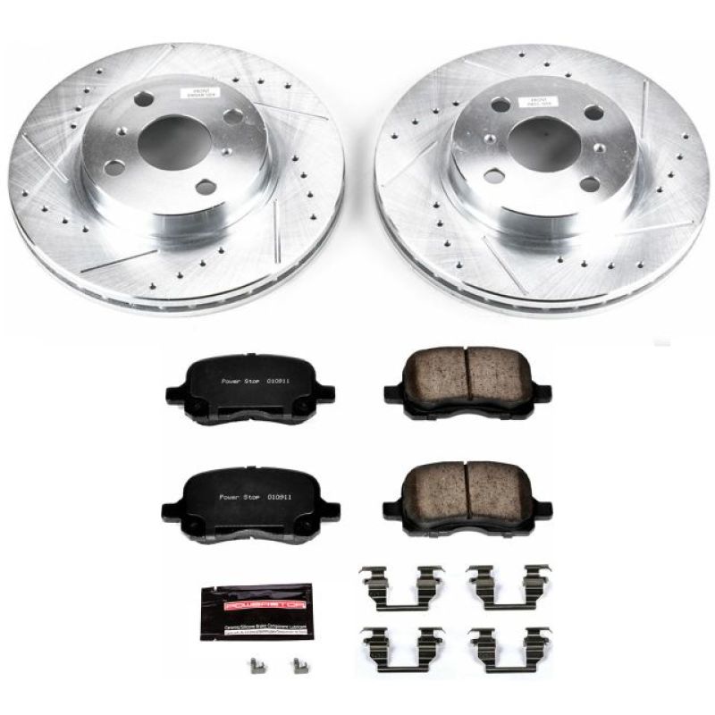 Power Stop 98-02 Chevrolet Prizm Front Z23 Evolution Sport Brake Kit-Brake Kits - Performance D&S-Grocery Getter Performance