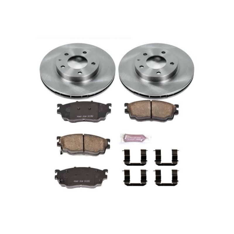 Power Stop 98-02 Mazda 626 Front Autospecialty Brake Kit-Brake Kits - OE-Grocery Getter Performance