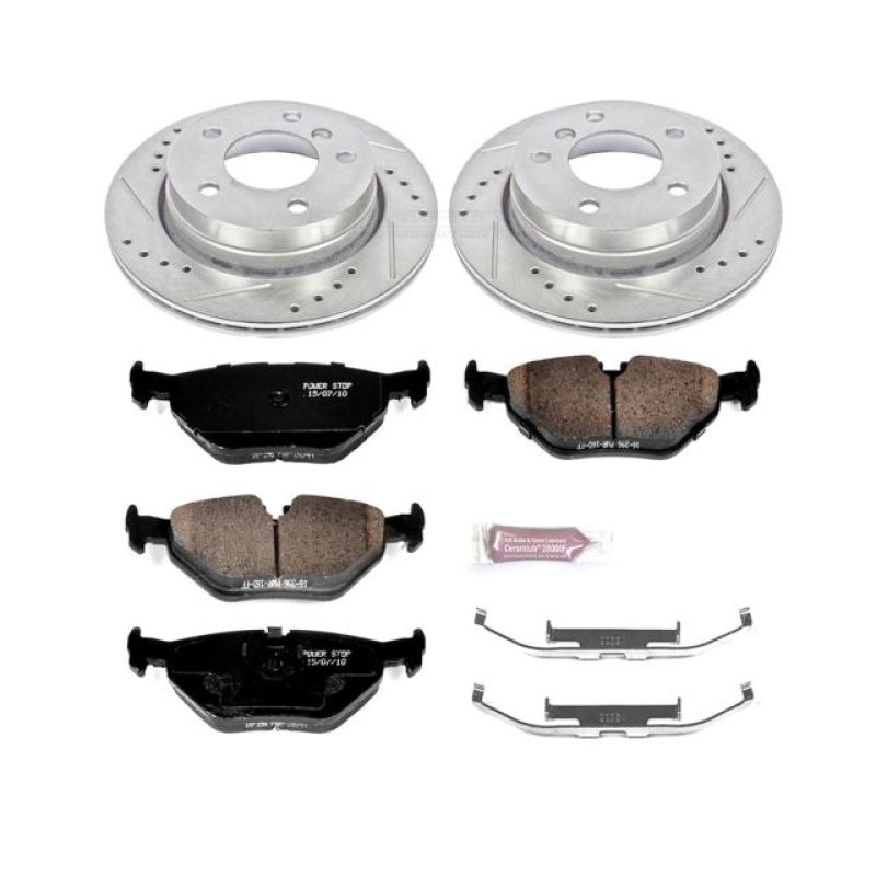 Power Stop 98-99 BMW 323i Rear Z23 Evolution Sport Brake Kit-Brake Kits - Performance D&S-Grocery Getter Performance