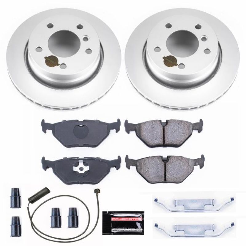 Power Stop 98-99 BMW 323i Rear Z23 Evolution Sport Coated Brake Kit-Brake Kits - Performance D&S-Grocery Getter Performance