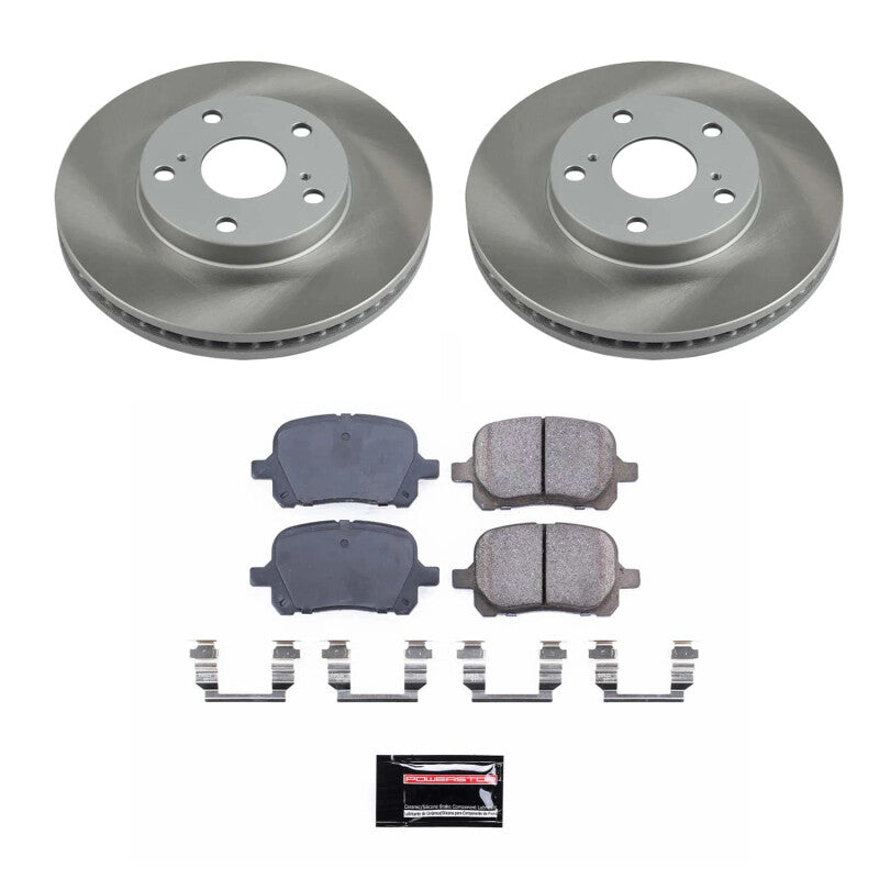 Power Stop 99-03 Toyota Solara Front Semi-Coated Rotor Kit-Brake Kits - Performance Blank-Grocery Getter Performance