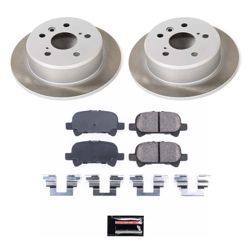 Power Stop 99-03 Toyota Solara Rear Semi-Coated Rotor Kit-Brake Kits - Performance Blank-Grocery Getter Performance