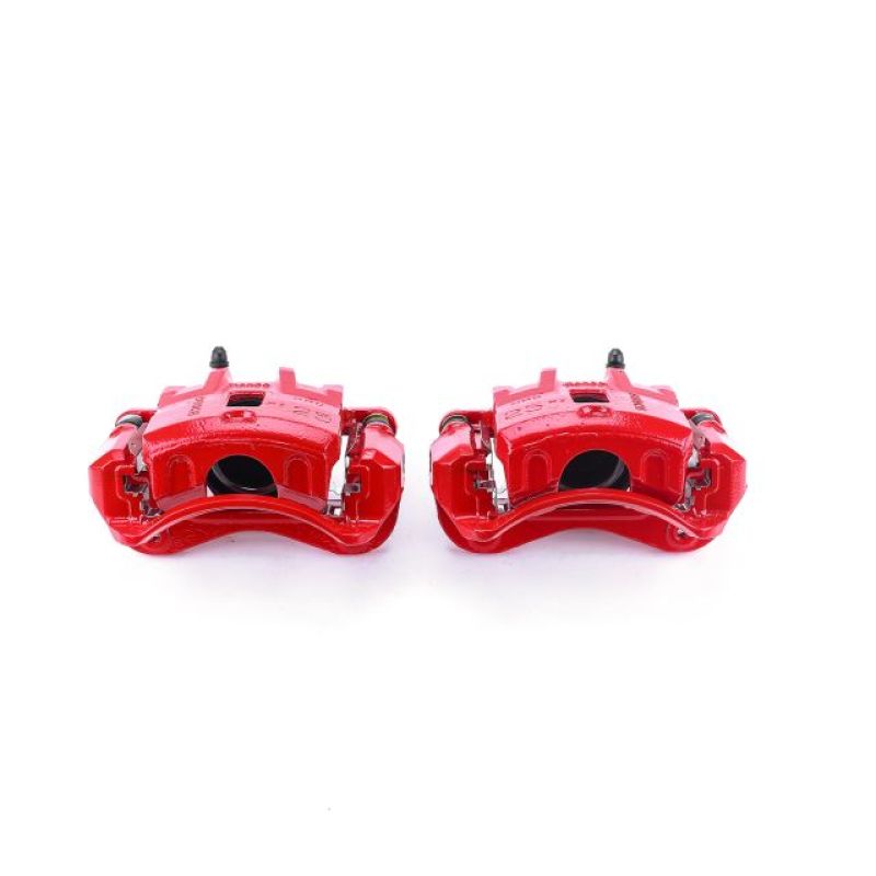 Power Stop 99-04 Hyundai Sonata Front Red Calipers w/Brackets - Pair-Brake Calipers - Perf-Grocery Getter Performance