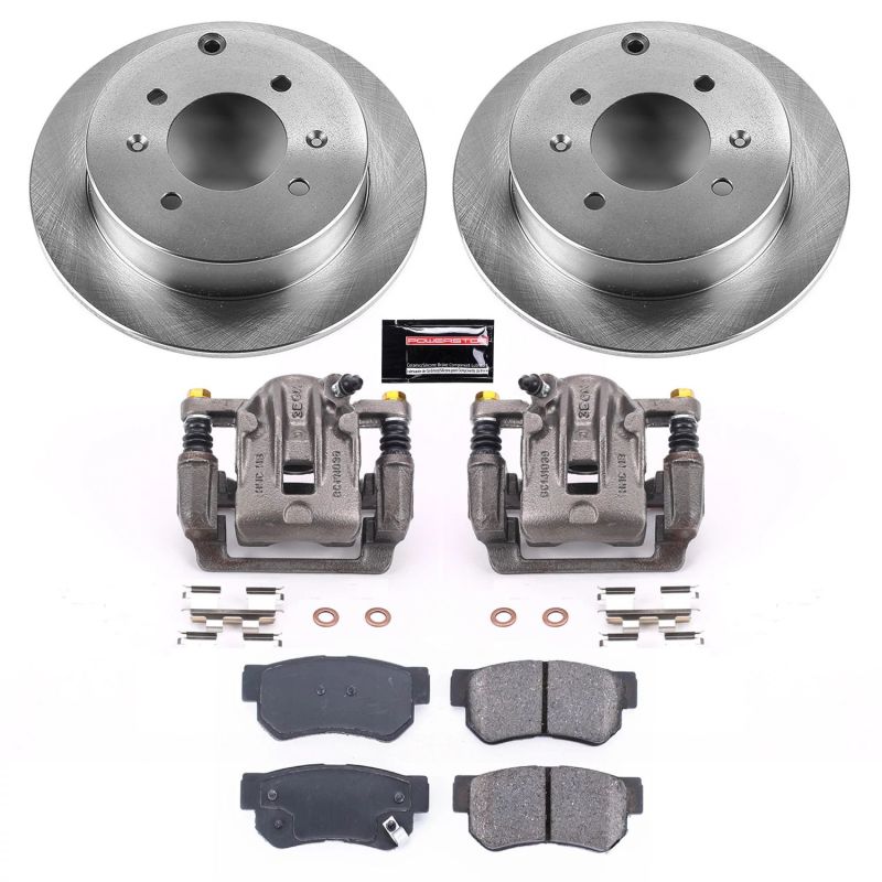 Power Stop 99-05 Hyundai Sonata Rear Autospecialty Brake Kit w/Calipers-Brake Kits - OE-Grocery Getter Performance
