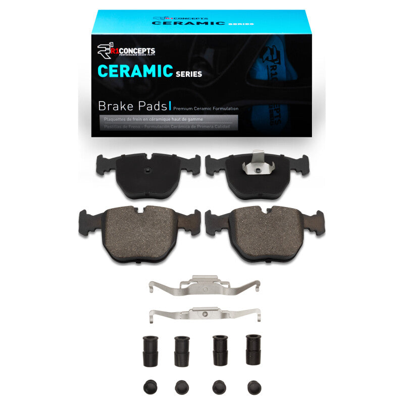 R1 00-03 BMW 540I Front Ceramic Pads & Hardware Kit-Brake Pads - OE-Grocery Getter Performance