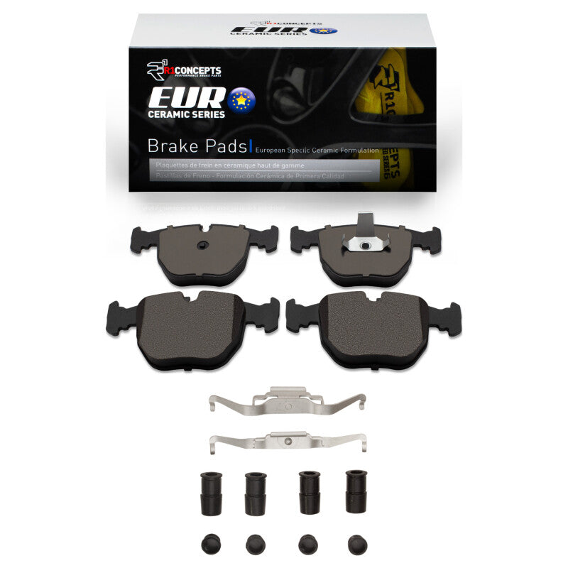 R1 00-03 BMW 540I Front Euro Ceramic Pads & Hardware Kit-Brake Pads - OE-Grocery Getter Performance