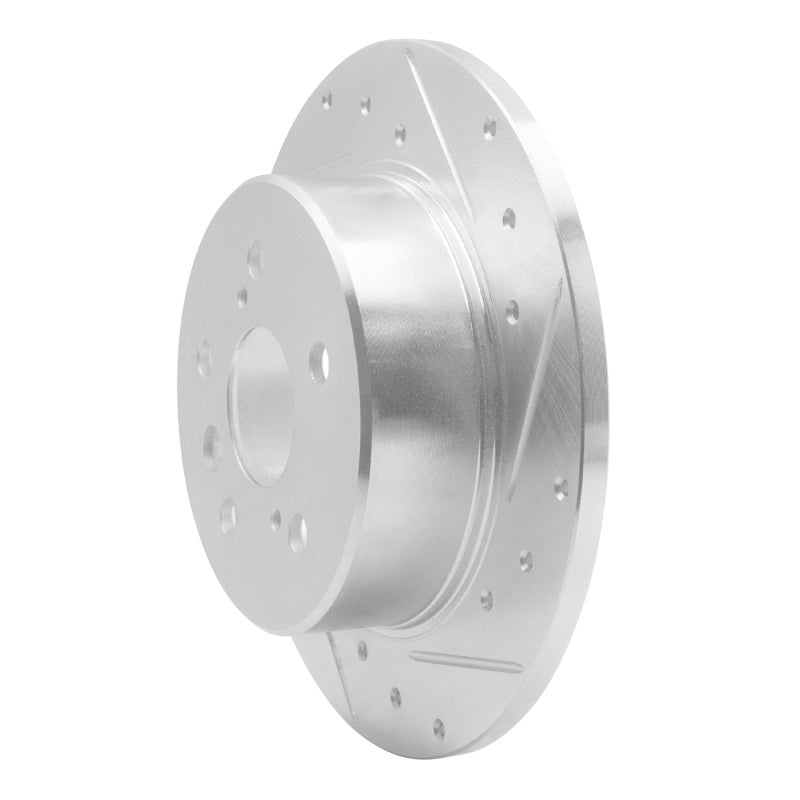 R1 00-04 Toyota Avalon Rear Right Drilled & Slotted Silver Brake Rotor-Brake Rotors - Slot & Drilled-Grocery Getter Performance