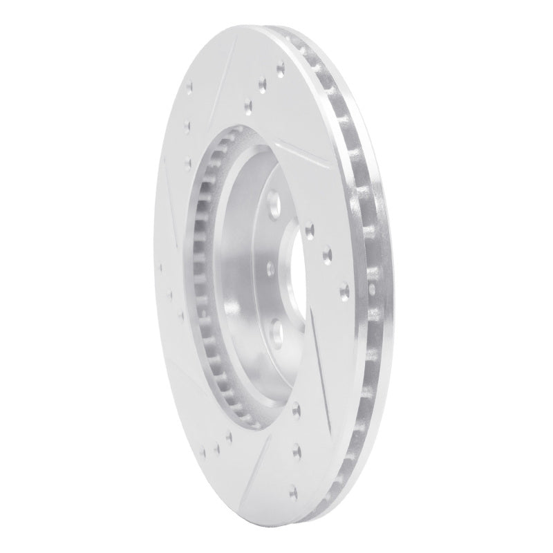 R1 00-05 Toyota MR2 Spyder Front Right Drilled & Slotted Silver Brake Rotor-Brake Rotors - Slot & Drilled-Grocery Getter Performance