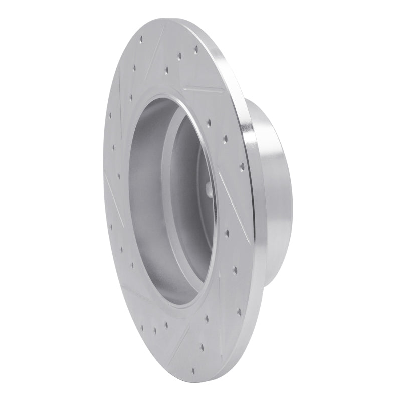 R1 00-06 BMW X5 Rear Right Drilled & Slotted Silver Brake Rotor-Brake Rotors - Slot & Drilled-Grocery Getter Performance
