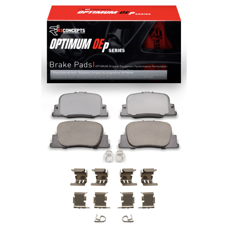 R1 00-10 Lexus ES300 Rear Optimum OE Brake Pads & Hardware Kit-Brake Pads - OE-Grocery Getter Performance