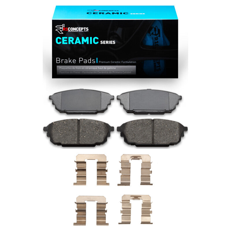 R1 01-03 Mazda Protege Rear Ceramic Pads & Hardware Kit-Brake Pads - OE-Grocery Getter Performance