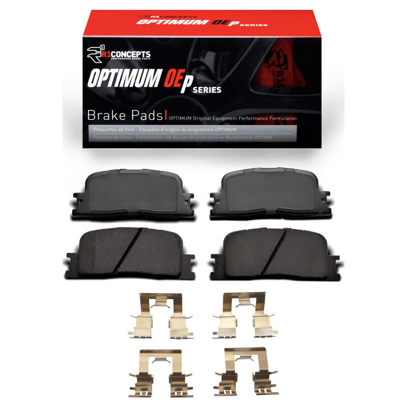 R1 01-03 Toyota Highlander Rear Optimum OE Pads & Hardware Kit-Brake Pads - OE-Grocery Getter Performance