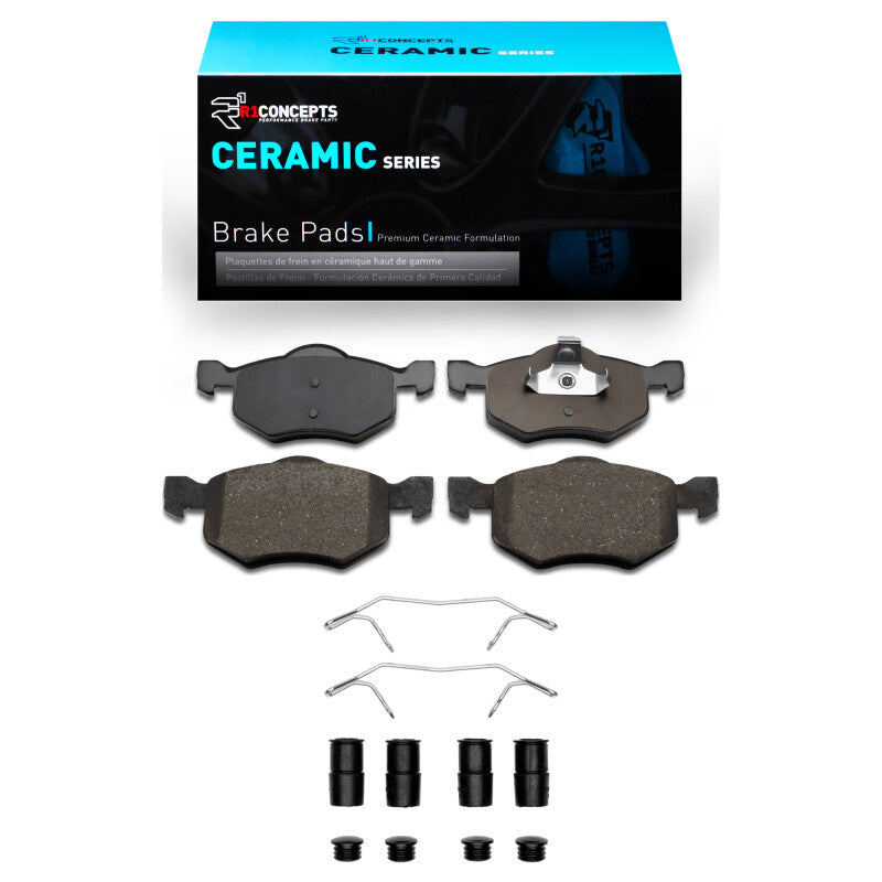 R1 01-07 Ford Escape Front Ceramic Pads & Hardware Kit-Brake Pads - OE-Grocery Getter Performance