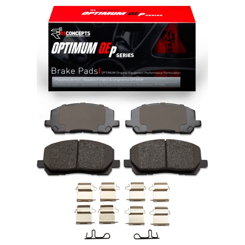 R1 01-07 Toyota Highlander Front Optimum OE Pads & Hardware Kit-Brake Pads - OE-Grocery Getter Performance