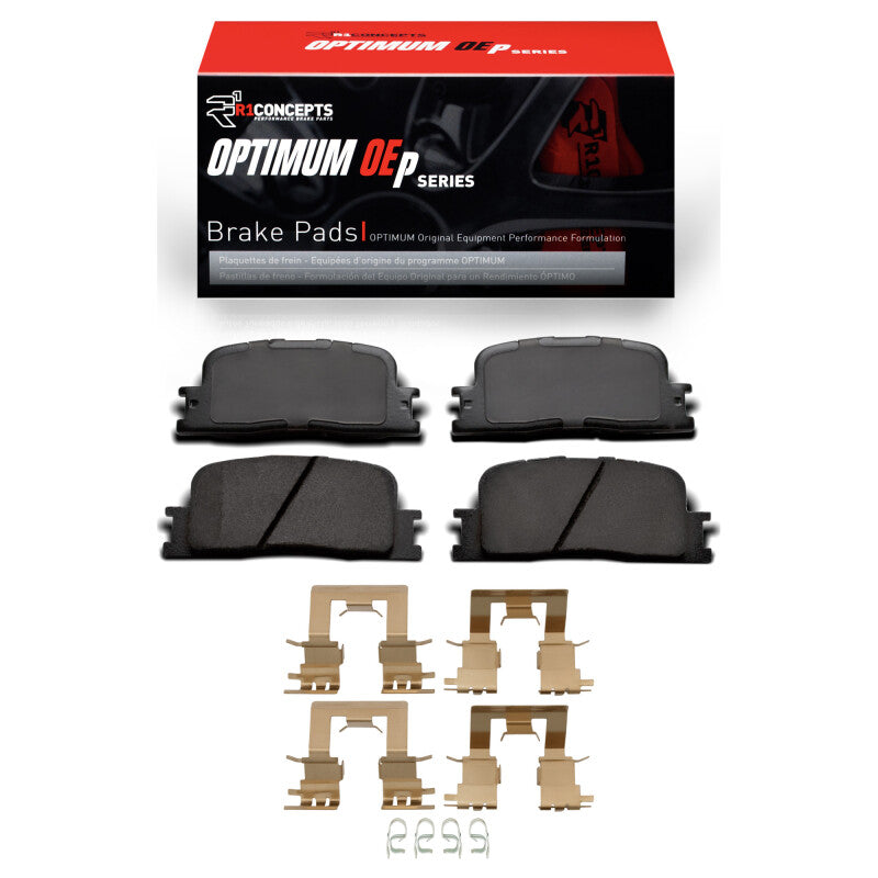 R1 02-06 Lexus ES330 Rear Optimum OE Pads & Hardware Kit-Brake Pads - OE-Grocery Getter Performance