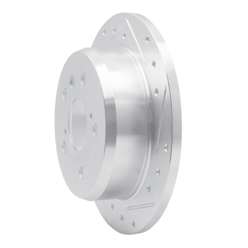 R1 02-08 Lexus ES330 Rear Right Drilled & Slotted Silver Brake Rotor-Brake Rotors - Slot & Drilled-Grocery Getter Performance