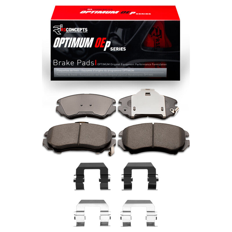 R1 02-13 Hyundai Sonata Front Optimum OE Pads & Hardware Kit-Brake Pads - OE-Grocery Getter Performance